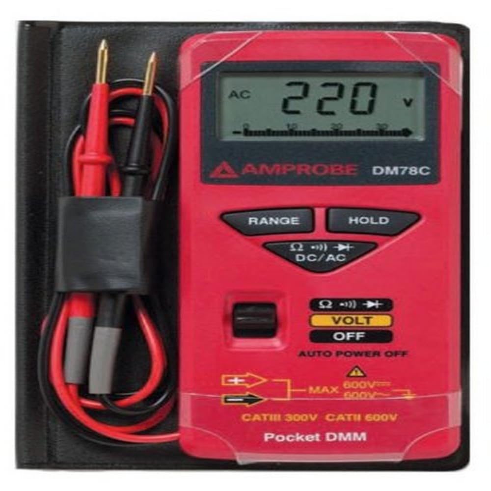 Amprobe Digitaler Multimeter im Taschenformat Dc78C