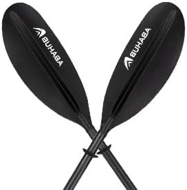 Abahub Carbon Kajak Paddel 230cm/220-240cm verstellbar, mit Paddelleine | Für Kajakfahren, Ruderboot