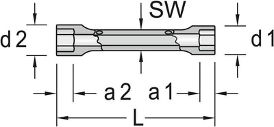 GEDORE Doppelsteckschlüssel-Satz 8- Teilig 6-22 mm, 1 Stück, KD 626-8, 6-22 mm