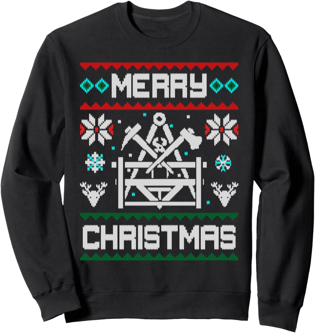 Beton- und Stahlbetonbauer Merry Christmas Zunft Geschenk Sweatshirt