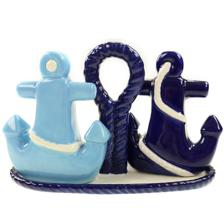 POMMERNTRAUM ® | SALZ + PFEFFERSTREUER maritime Anker - tolle maritime Dekoration für Küche und Stra