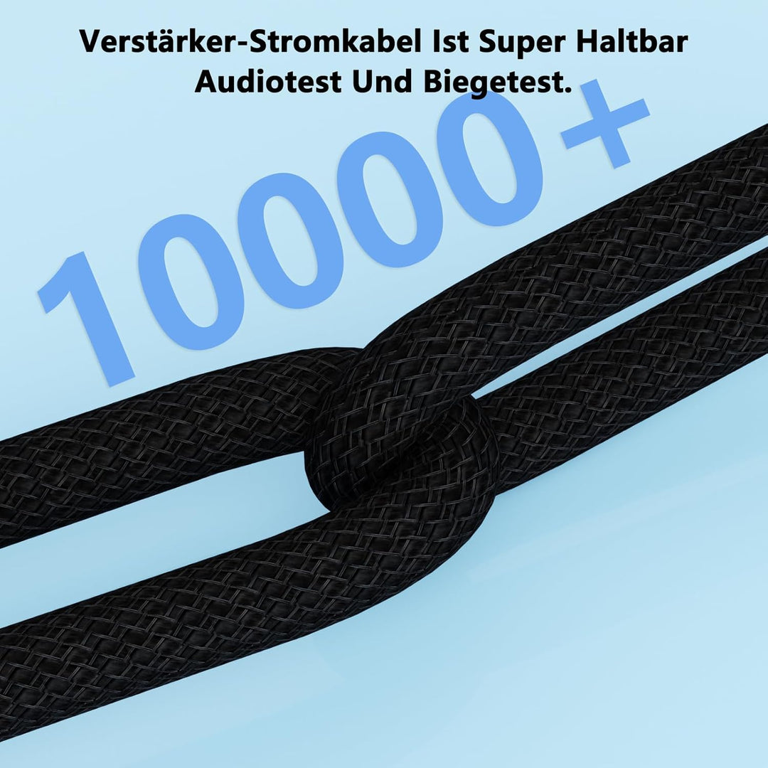 Audiophile HiFi-Netzkabel,HiFi Stromkabel 10AWG EU-Netzkabel 125V/15A für Lautsprecher,Subwoofer, Pl