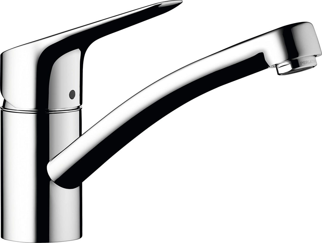 hansgrohe Küchenarmatur MySport, Wasserhahn Küche mit Auslauf Höhe 120 mm, wassersparend, 360° drehb