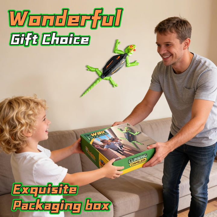 Gecko Wandflitzer, Ferngesteuerter Gecko mit Fernbedienung, Geckos-Kletterroboter, Klettert an Wände