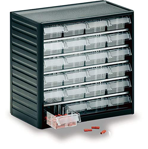 Treston 291-3 ESD Klarsichtmagazin (B x H x T) 310 x 290 x 180mm Anthrazit-Grau, Transparent 1St. St