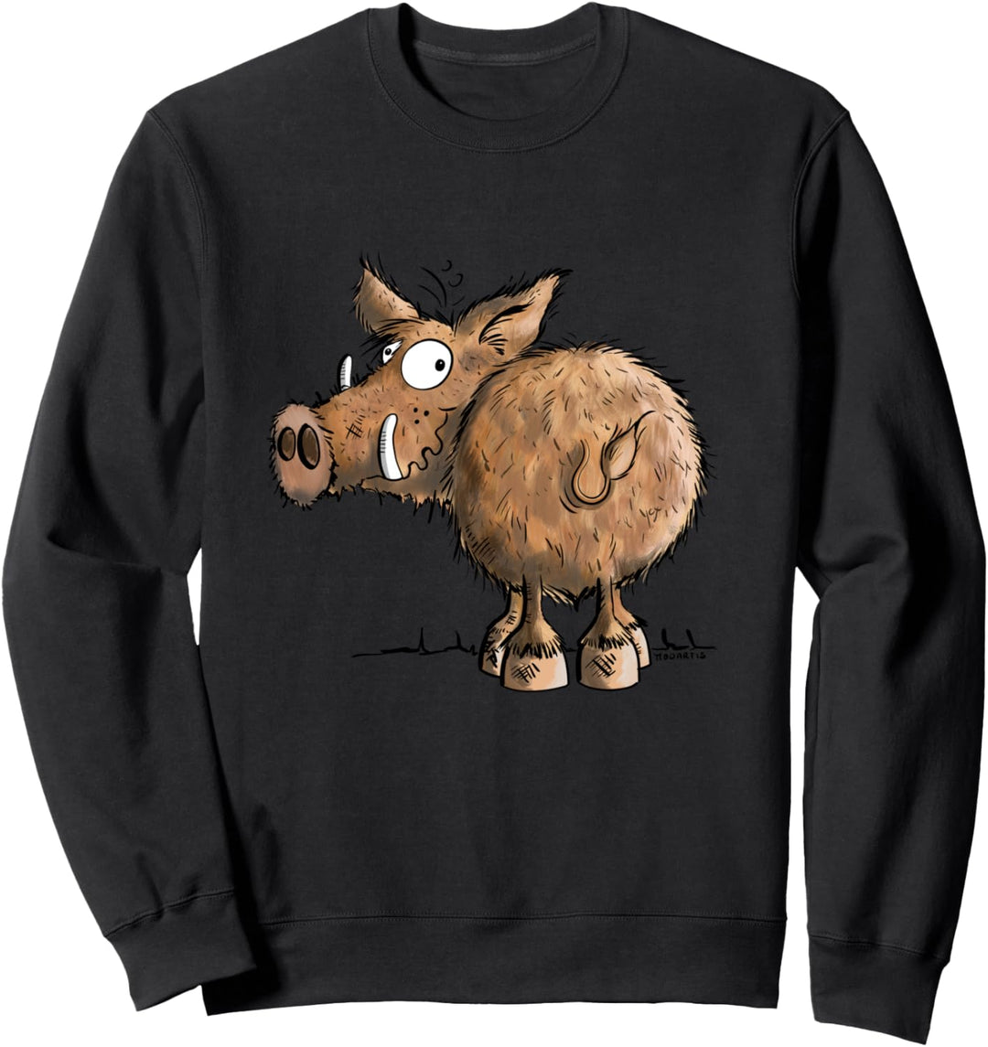 Witziges Wildschwein I Keiler Comic I Jagd Geschenk I Fun Sweatshirt