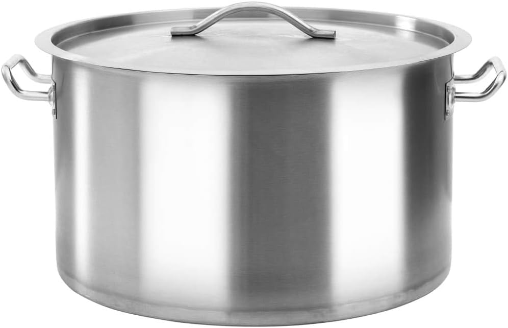 vidaXL Suppentopf mit 2 Griffen Kochtopf Universaltopf Induktion Topf Spaghettitopf Induktionstopf G