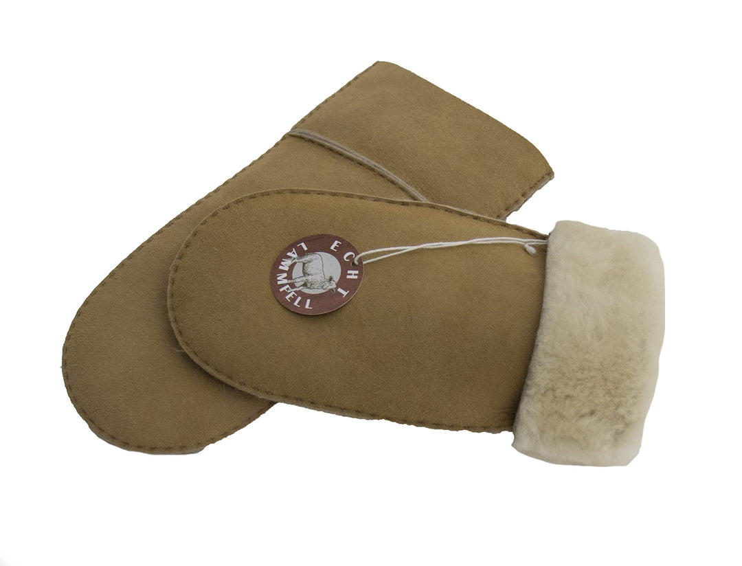 Reissner Lammfelle warme Merino Lammfell Fäustlinge Faust Handschuhe für Damen und Herren HDS-FAUST1