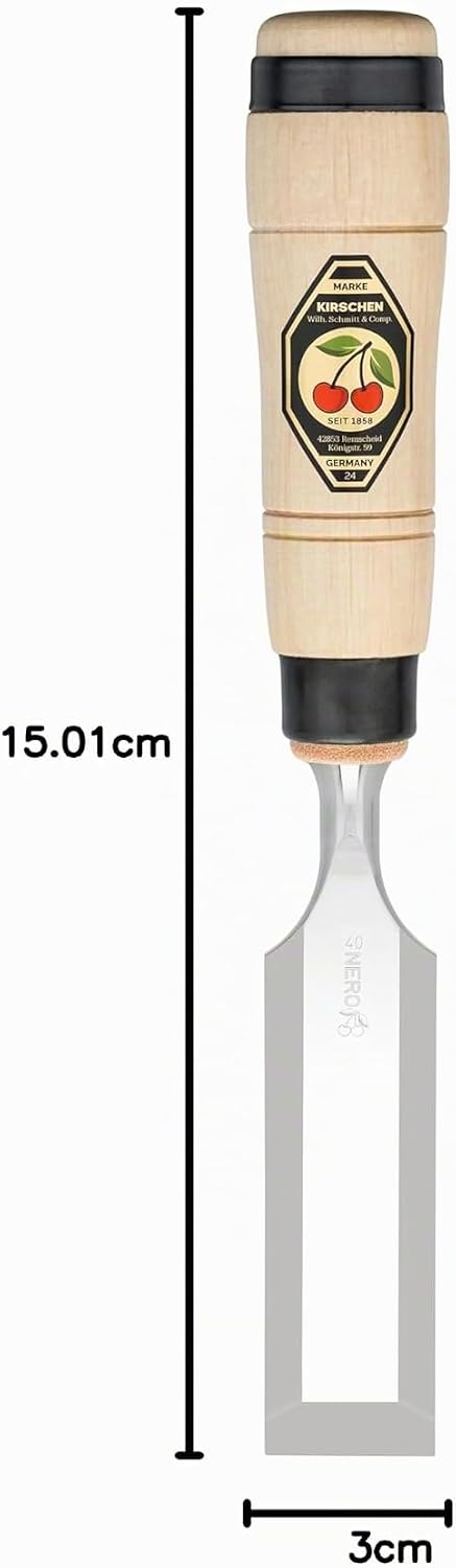 "KIRSCHEN" Werkzeuge 1205040 | Zimmermannsbeitel mit Weissbuchenheft, 40mm 40 mm, 40 mm