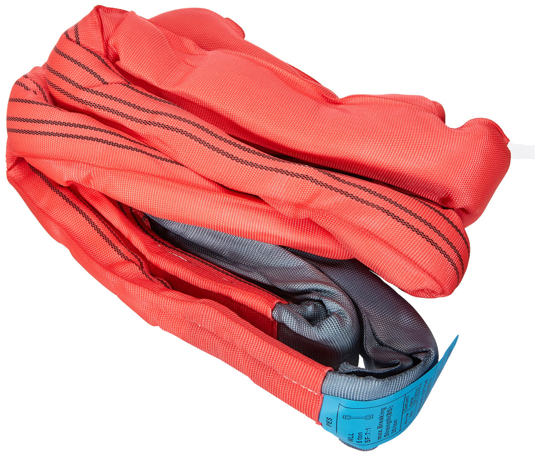 Kerbl Abschleppschlinge (L x B 4 m x 4 cm, Bruchlast 35000 kg, Farbe Rot, zum Schleppen von Fahrzeug