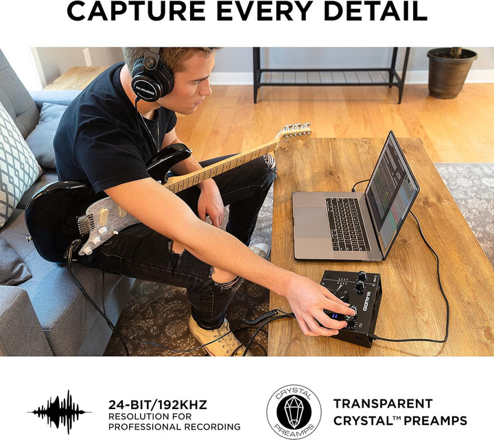 Behringer 50USB-Studio Monitor (Paar) & M-Audio AIR 192 | 4-2-in-2-out-USB-Audio-Interface mit ProTo