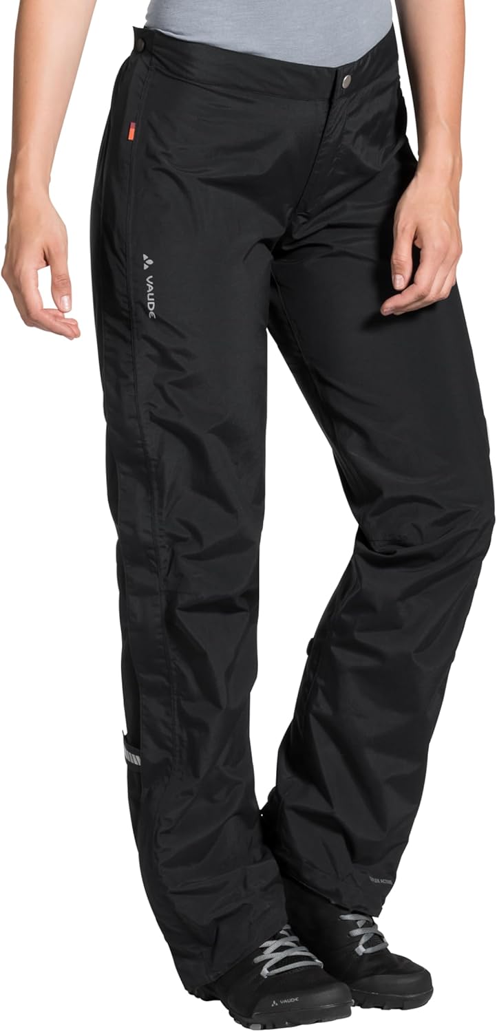VAUDE Women's Yaras Rain Pants Schwarz 36 Kurz, Schwarz 36 Kurz