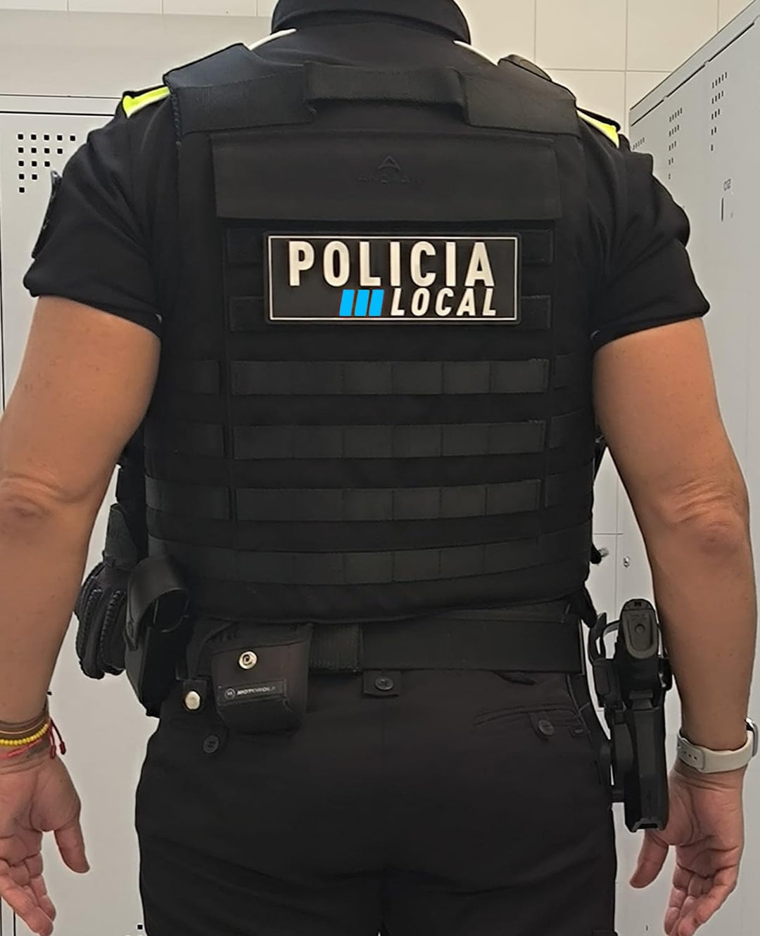 TS Tactical Store PLOCAL POLICIA LOCAL phosphoreszierender 3D-Klettverschluss für Weste | Grösse: 20