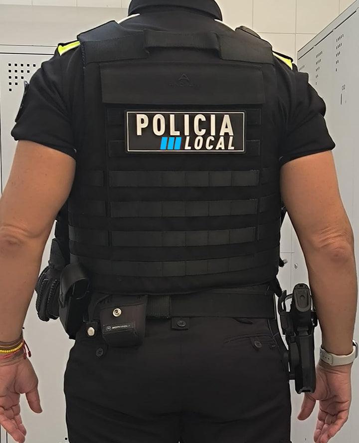 TS Tactical Store PLOCAL POLICIA LOCAL phosphoreszierender 3D-Klettverschluss für Weste | Grösse: 20