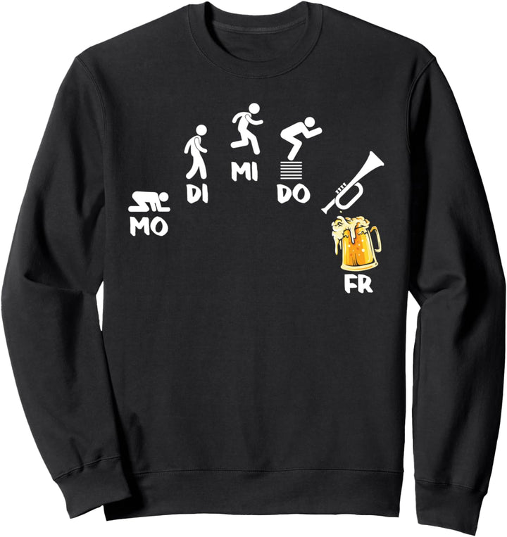 Trompete Orchester Blasmusik Blasorchester - Bier Trompeter Sweatshirt