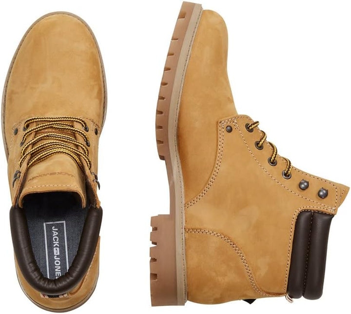 JACK & JONES Herren Jfwstoke Nubuck Boot Honey Noos Stiefelette 41 EU Gelb Honey Honey, 41 EU Gelb H