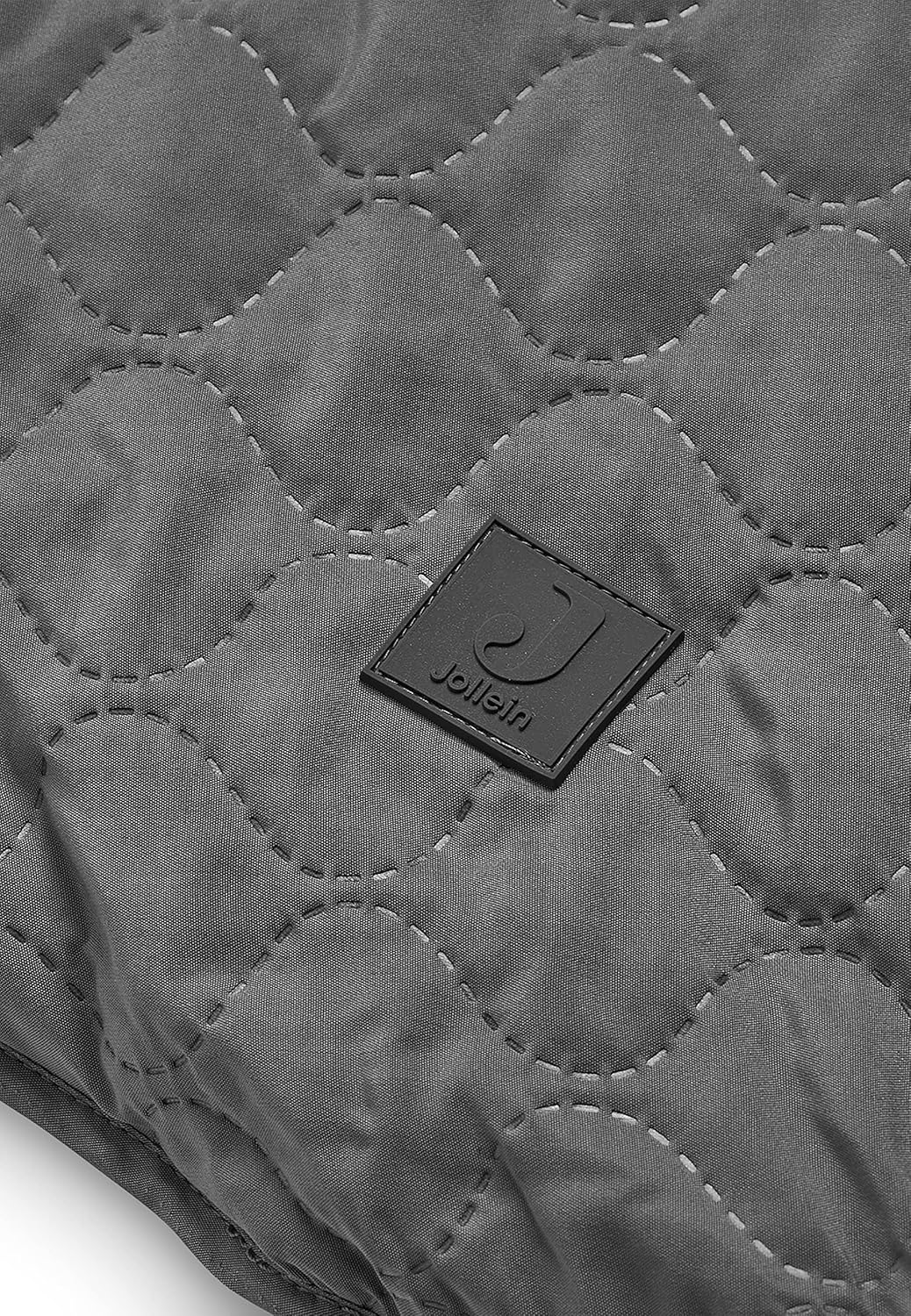 Jollein Kuscheldecke Baby Ø 110 cm - Storm Grey Grau, Grau