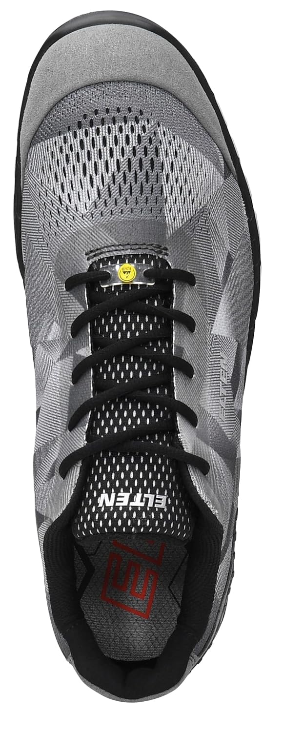ELTEN Sicherheitsschuhe LANDON grey Low ESD S1, Herren, Textil, Stahlkappe, leicht, sportlich, Grau,