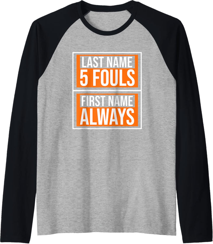 Basketball Fouls - Basketballer Raglan