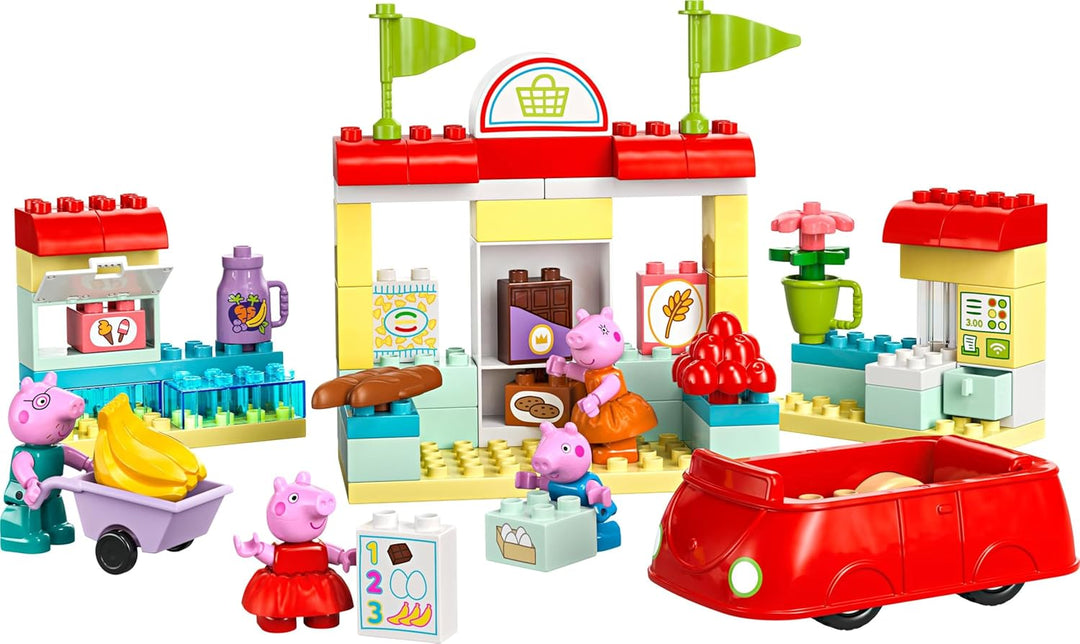 LEGO DUPLO 10434 Peppas Supermarkt: kreatives Lernspielzeug und Spielset, Geschenk für Jungen und Mä