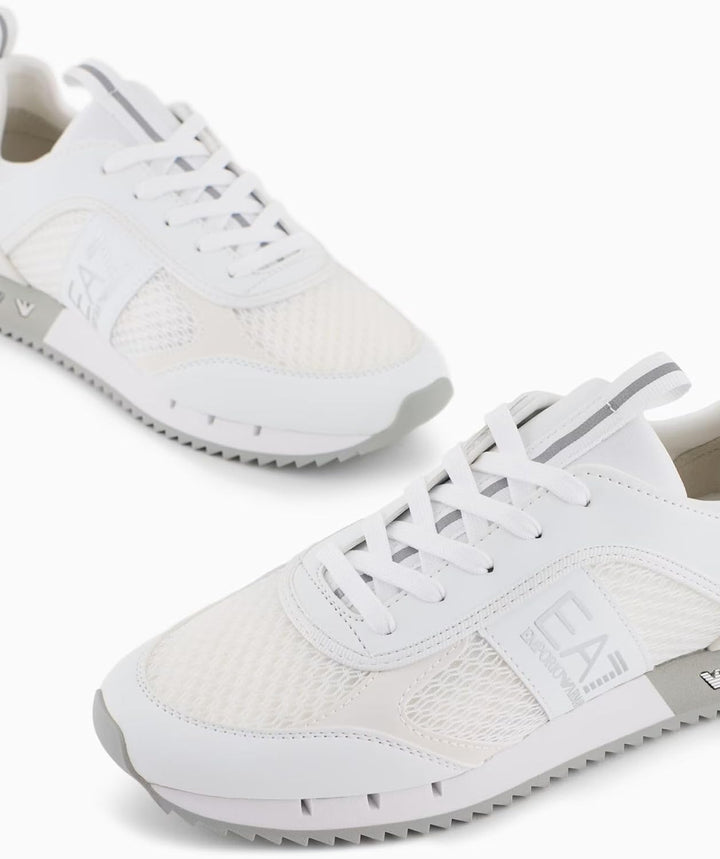 EA7 Emporio Armani Sneaker Black and White Carbon Low-Sneaker 42.5 EU Weiss, 42.5 EU Wei&#xDF;
