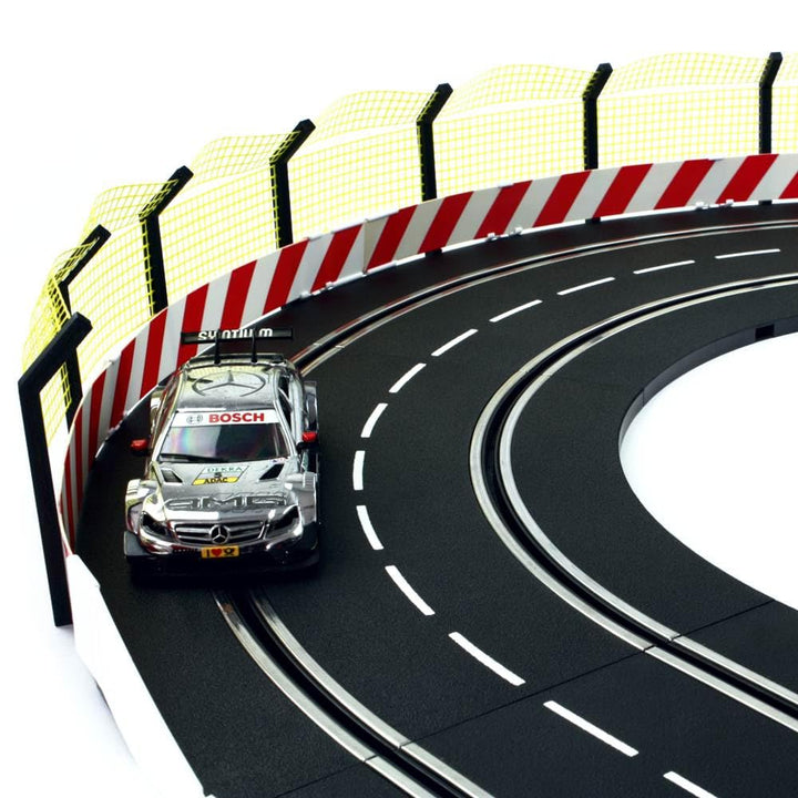 Overdrive-Racing Fangzaun 10m kompatibel mit Carrera Digital 124 132 EVO Kurven Geraden Zaun Bande S