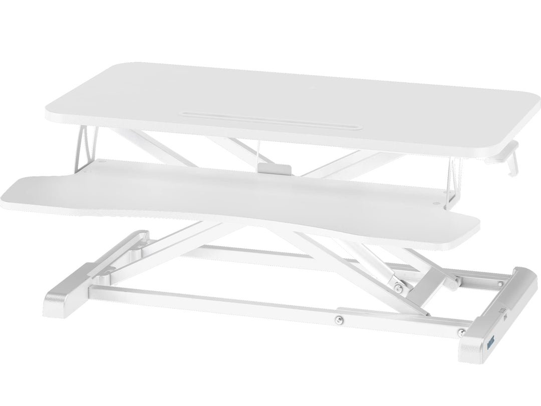 BONTEC Steh-Sitz Schreibtisch Steharbeitsplatz Stehpult Standtisch Ergonomische Höhenverstellbar für