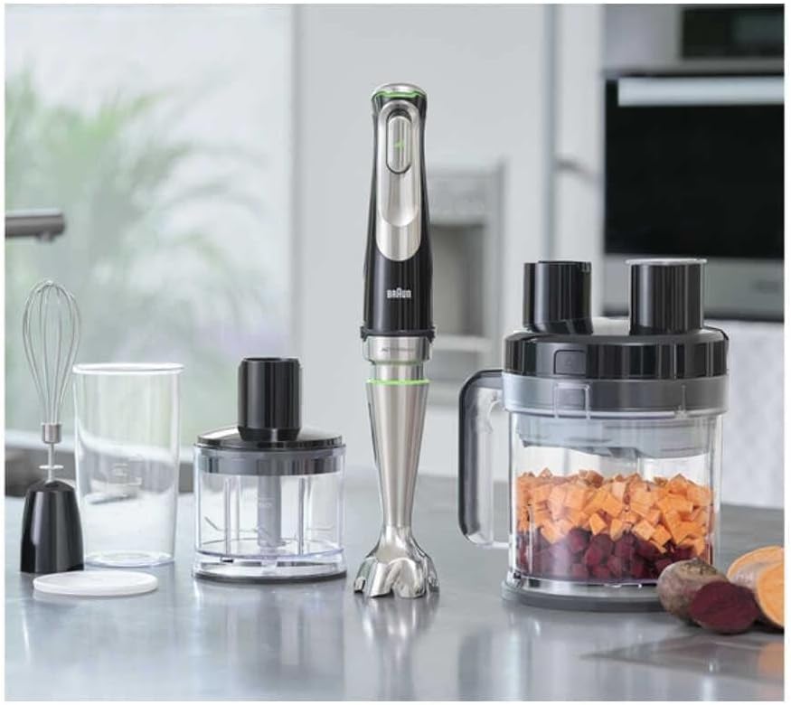 Braun MultiQuick 9 MQ 9195XLI 2L Pürierstab 1200W Schwarz, Edelstahl