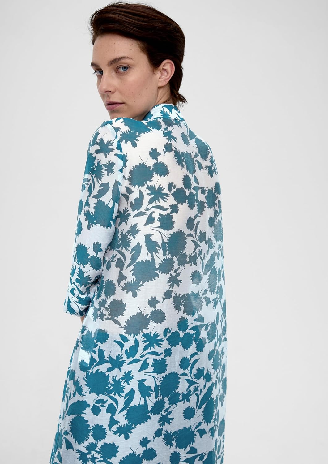 s.Oliver BLACK LABEL Damen Blusen Kleid 36 Blue Green, 36 Blue Green