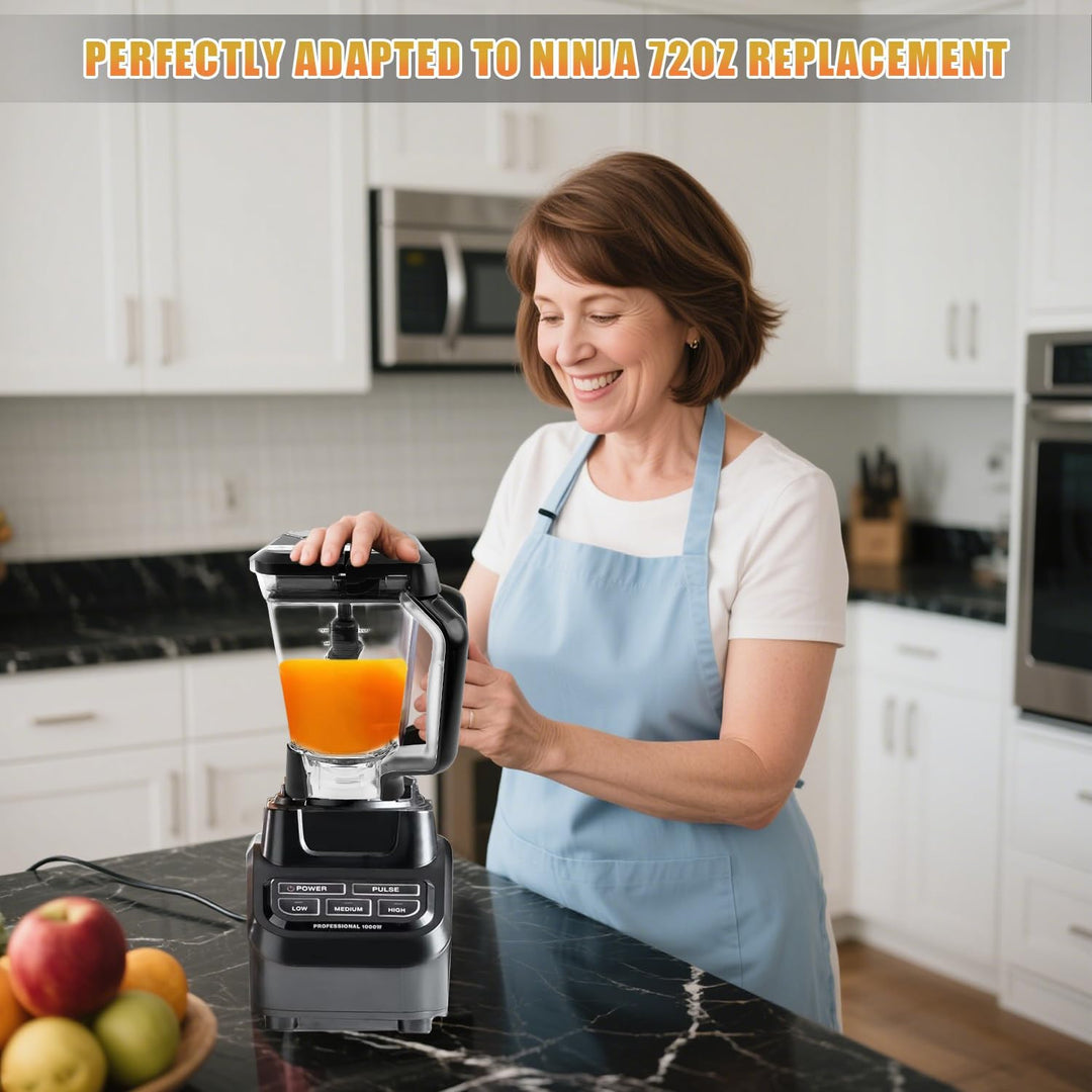 Ersatzverriegelungsdeckel für Ninja, Ninja Mixer Deckel Ersatz nur kompatibel mit Ninja Blender 72 U