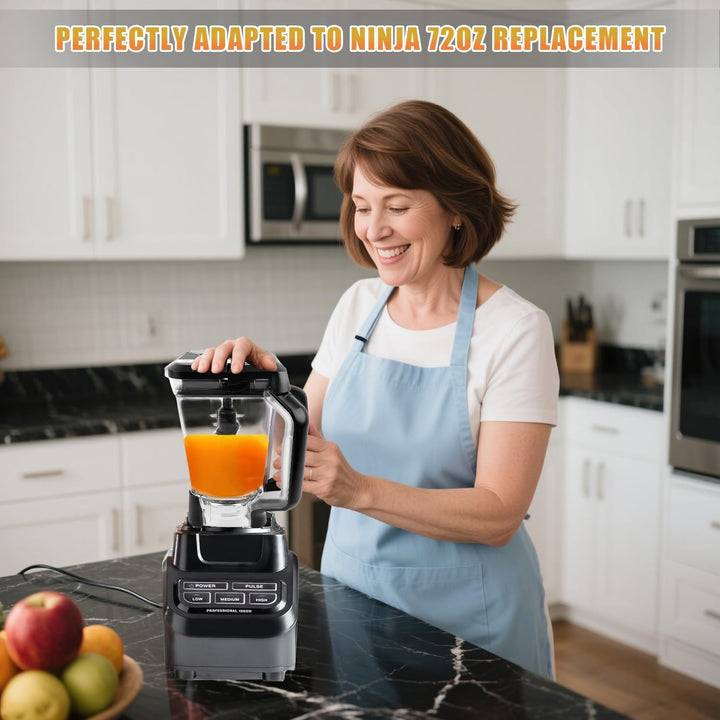 Ersatzverriegelungsdeckel für Ninja, Ninja Mixer Deckel Ersatz nur kompatibel mit Ninja Blender 72 U