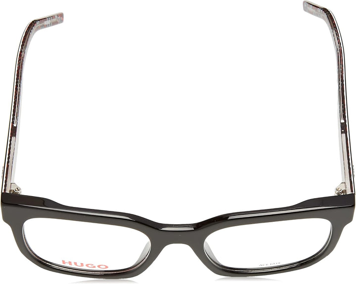 HUGO Unisex Sunglasses 53 Black Pattern Black, 53 Black Pattern Black
