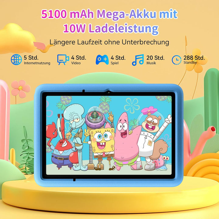 Blackview TabA6Kids Kinder Tablet Android 14 ,12GB RAM+128GB ROM(1TB TF) Octa Core Tablet für Kinder