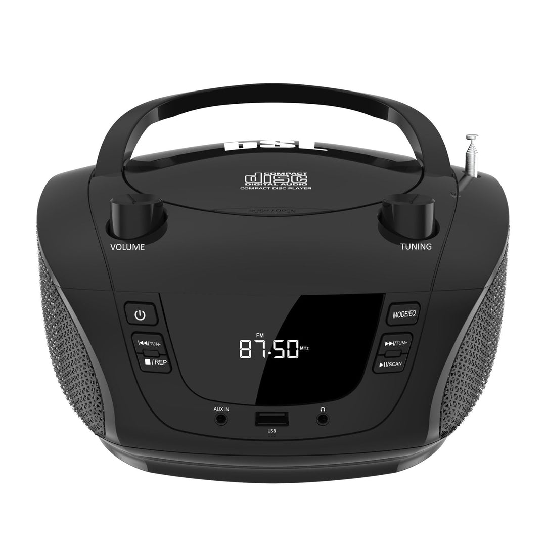 Boombox Tragbares CD-Radio mit Bluetooth BSL JL-2031A, mit 4 W RMS-Leistung, FM-Radio und USB-Anschl