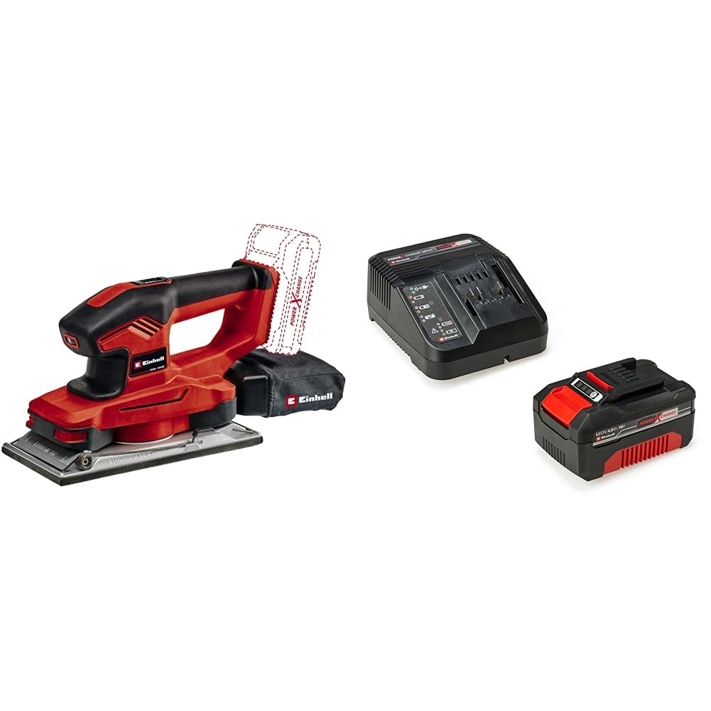 Einhell Akku-Schwingschleifer TE-OS 18/230 Li Power X-Change (Li-Ion, 18 V, 230x115 mm Schleiffläche