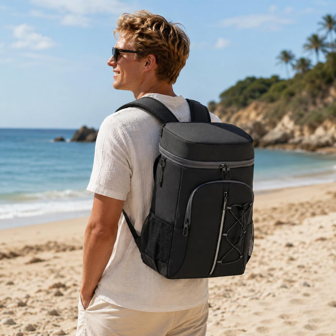 JANSBEN Kühltaschen 15 Liter Picknickrucksäcke mit Flaschenöffner Picknickkorb Wasserdicht Kühlrucks