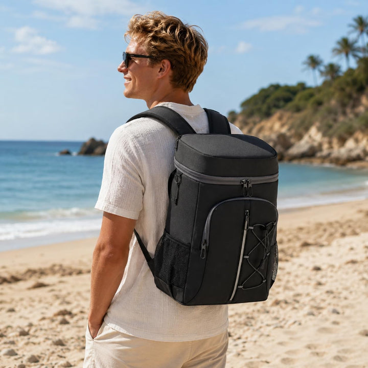 JANSBEN Kühltaschen 15 Liter Picknickrucksäcke mit Flaschenöffner Picknickkorb Wasserdicht Kühlrucks