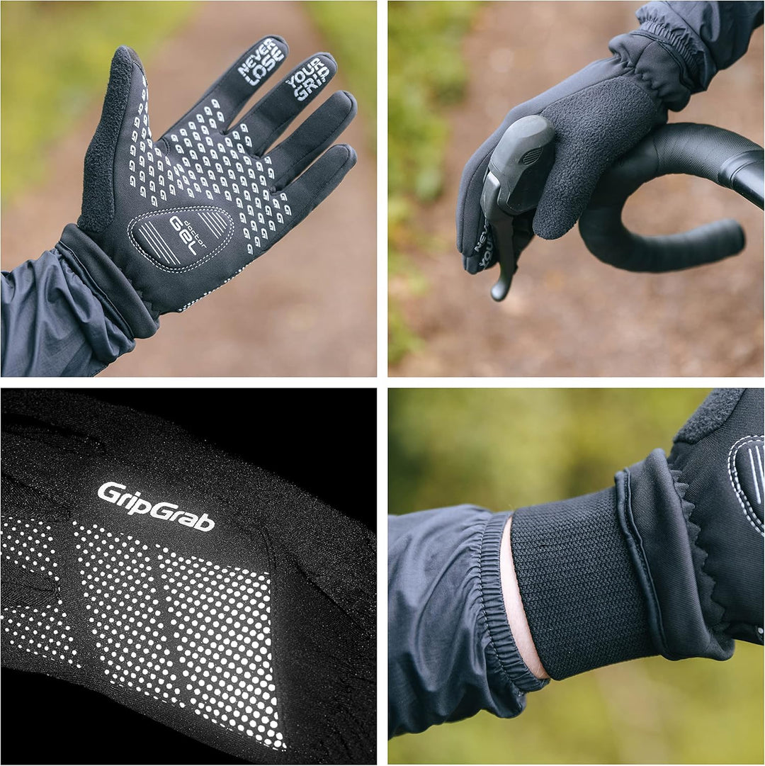 GripGrab Ride Winter Fahrradhandschuhe Winddichte Gefütterte Gepolsterte rutschfeste Warme Thermo Ra