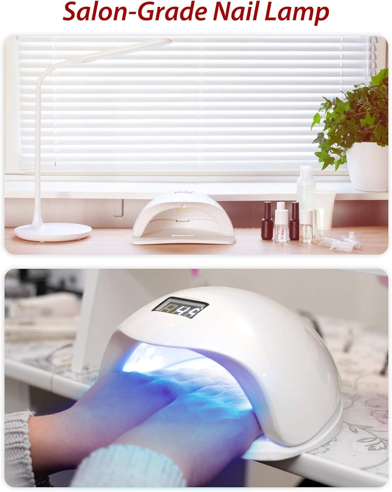 UV LED Nagellampe, SUNUV 48W Professioneller Gel Lampe Nageltrockner für Gelpolitur-Härtungslichtmas