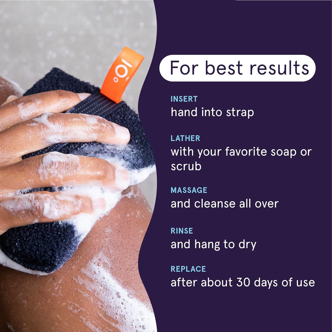 Cleanlogic Detox Purifying Charcoal Body Scrubber, 1 Stück