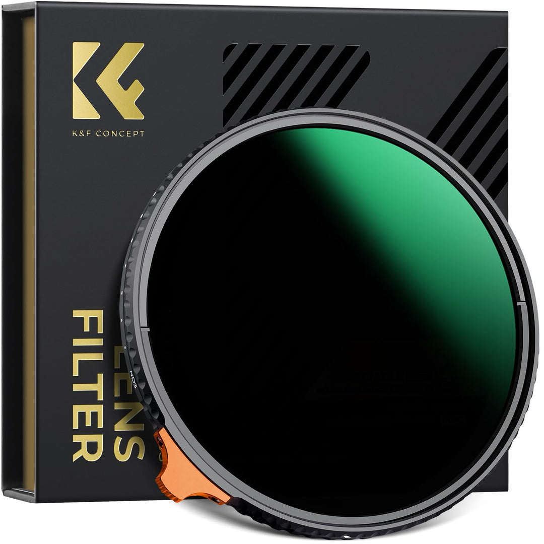 K&F CONCEPT Variabler ND Filter 52mm ND3-ND1000 Graufilter (1.5-10 Blendenstufen) （Nano Xcel）, 52mm