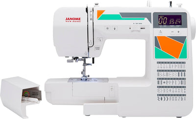 Janome MOD-30 Computerisierte Nähmaschine mit 30 integrierten Nähten, 3 EinSchritt-Knopflöchern, Fal