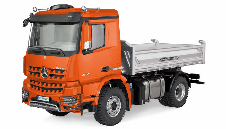 Amewi 22614 Mercedes-Benz Arocs Hydraulik Muldenkipper Pro-Version 4x4 1:14 RTR orange