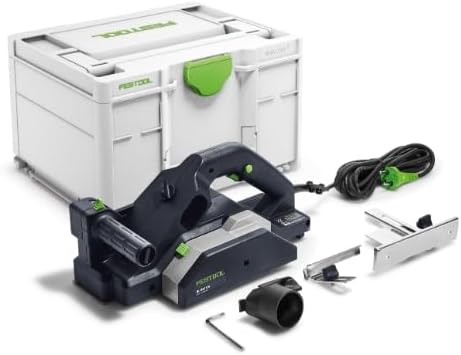 Festool Hobel HL 850 EB-Plus (mit Hobelkopf, Parallelanschlag, Falztiefenanschlag, Absaugadapter, In