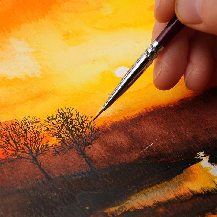 Golden Maple Kolinsky Sable Brushes - Professional Artist Small Fine Detail Paint Brushes for Miniat