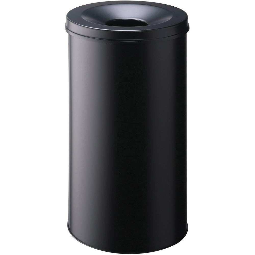 Durable Papierkorb Safe rund, selbstlöschender Deckel, 60 Liter, schwarz, 330701 schwarz 60 Liter, s