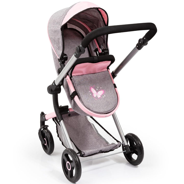 Bayer Design 18433AA Butterfly Kombi Puppenwagen Neo Vario mit Wickeltasche und Einkaufskorb, umwand