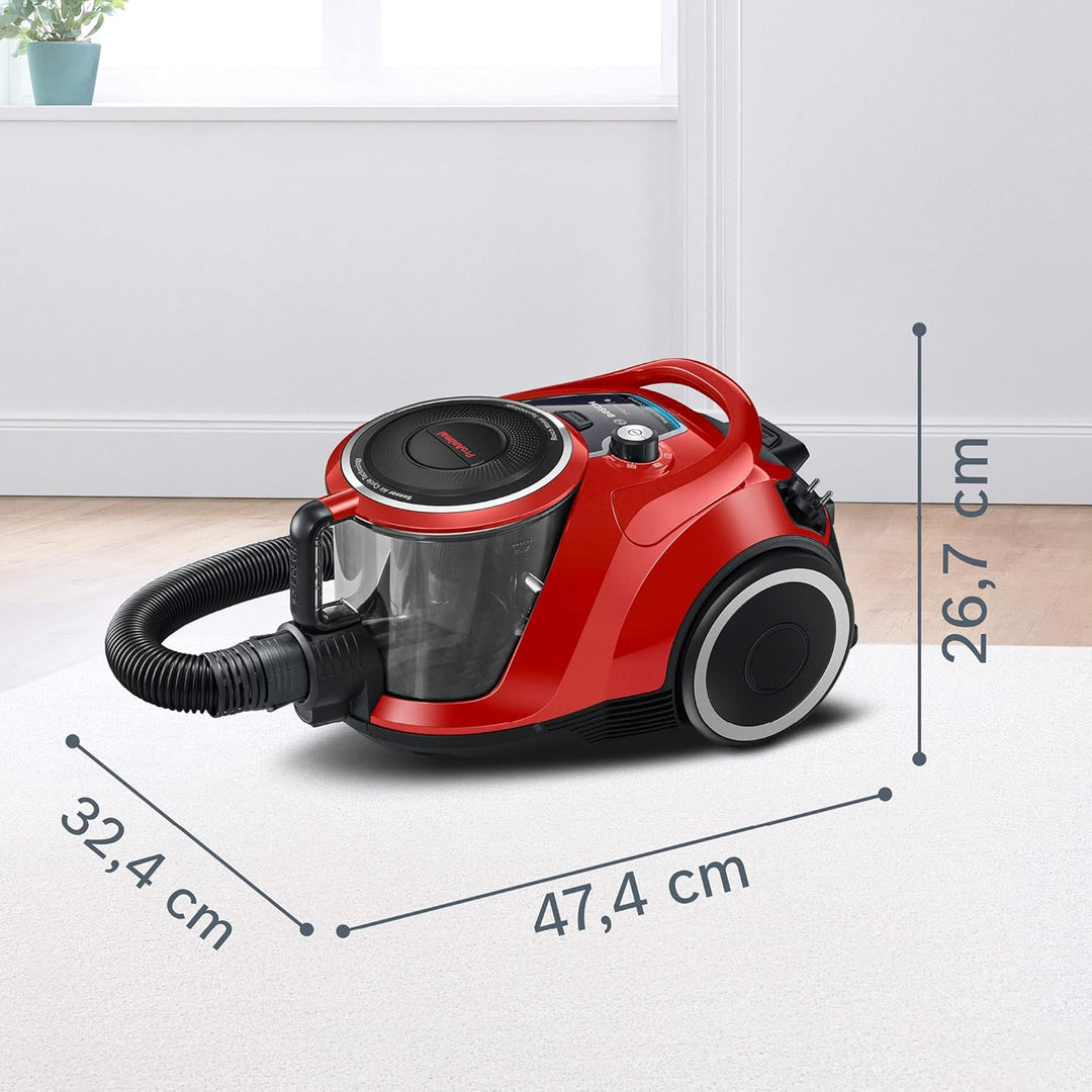 Bosch Staubsauger beutellos Serie 6 BGC41PET, Bodenstaubsauger, ideal für Tierhaare und Allergiker,