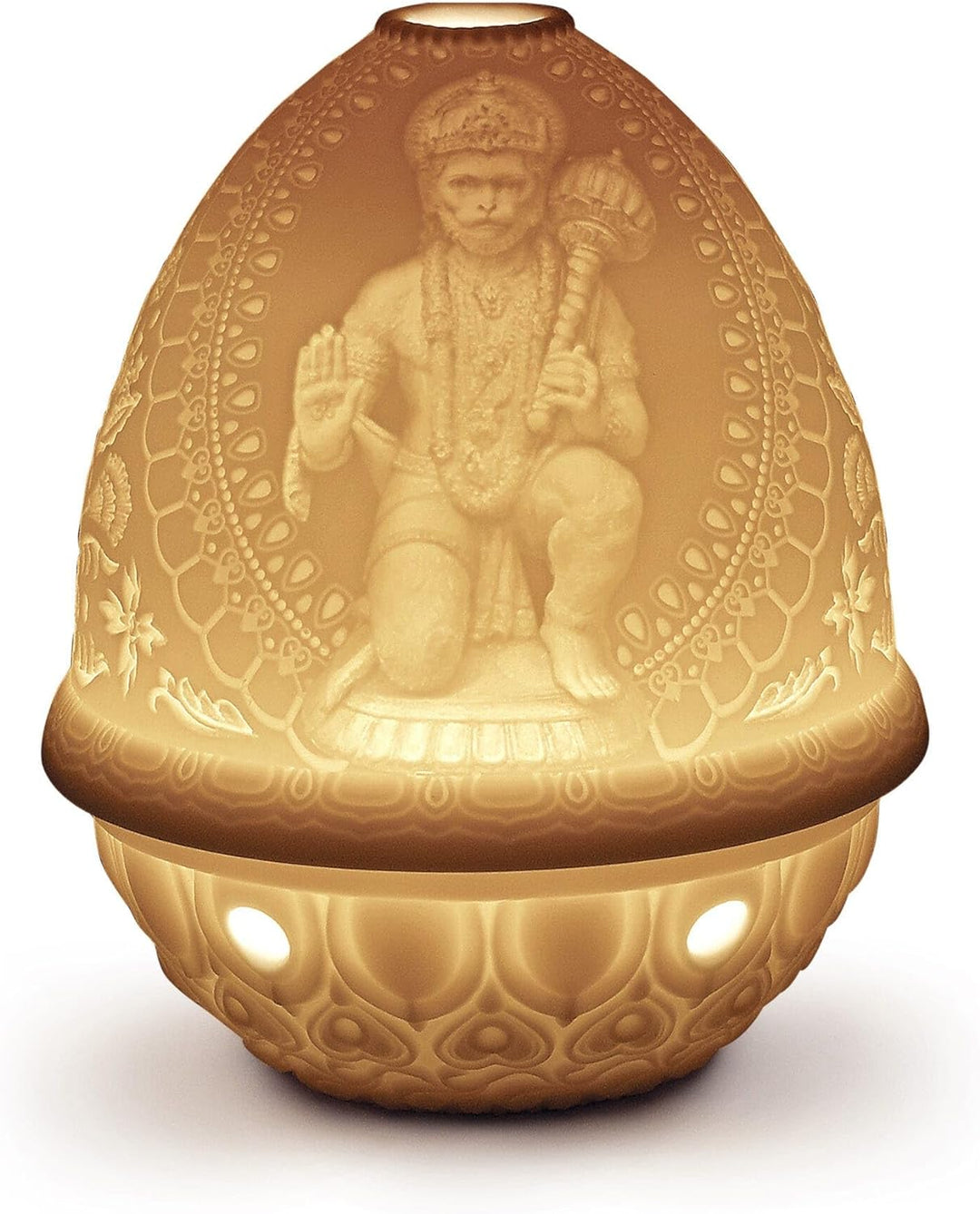 LLADRÓ Hanuman Litophanie. Litophane. Porzellan.