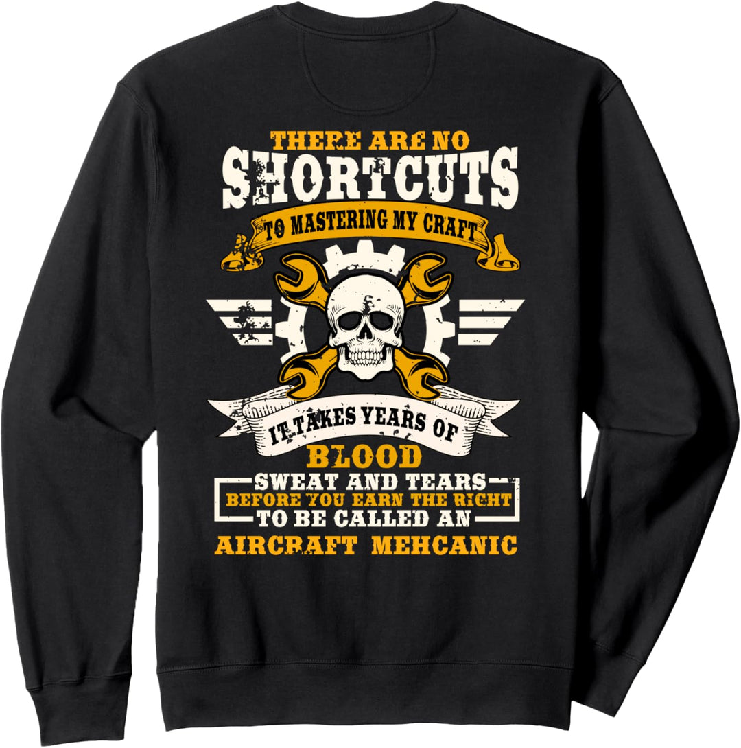 Airplane Mechanic Gift Design On Back Of Clothing Sweatshirt